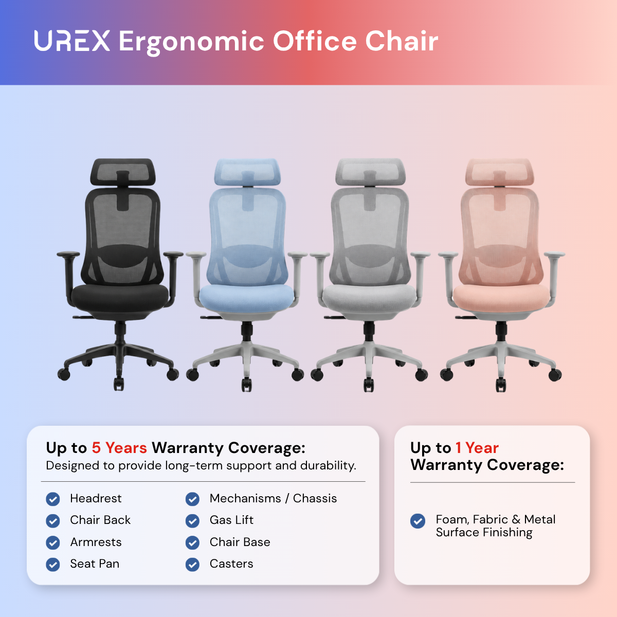 byUrbanLab UREX Ergonomic Office Chair