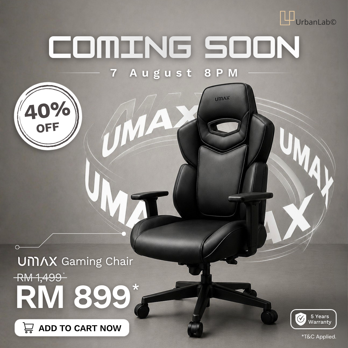 byUrbanLab UMAX Gaming Chair