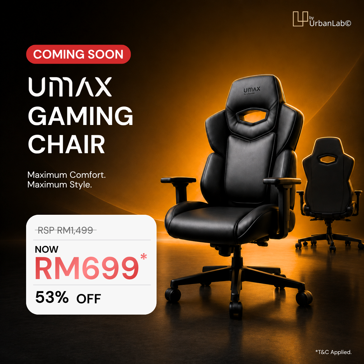 byUrbanLab UMAX Gaming Chair