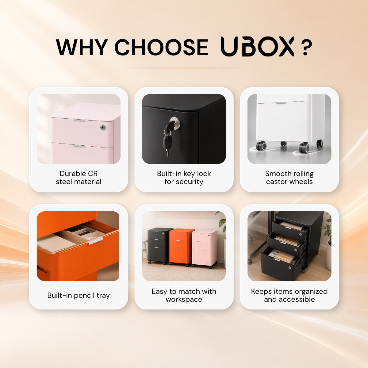 byUrbanLab UBOX Pedestal Drawer