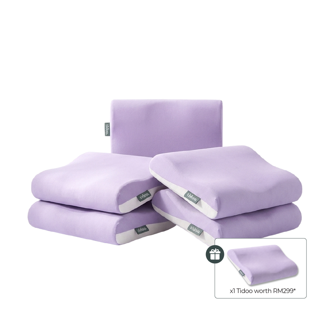 [Limited Time Special-Buy 5 Free 1] Tidoo byUrbanLab Ergonomic Wave Memory Foam Pillow