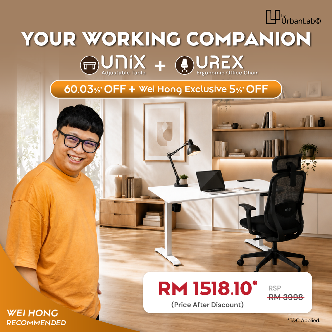 [WEI HONG] byUrbanLab Ergonomic Home Office Bundle