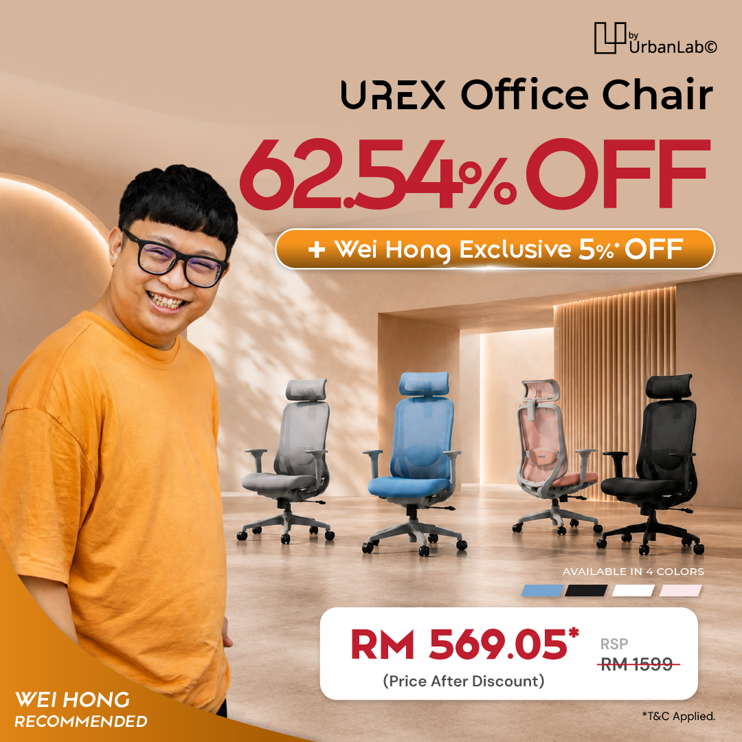 [WEI HONG] byUrbanLab UREX Ergonomic Office Chair